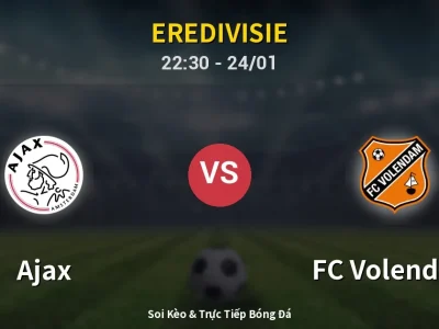 Soi Kèo Ajax vs FC Volendam – 22:30 24/01 | Nhận Định, Dự Đoán Tỷ Số