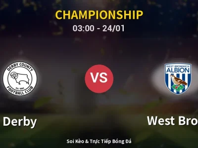 Kết Quả: Derby 1-1 West Brom – Highlight & Bàn Thắng | Championship