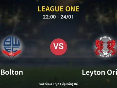 Soi Kèo Bolton vs Leyton Orient – 22:00 24/01 | Nhận Định, Dự Đoán Tỷ Số