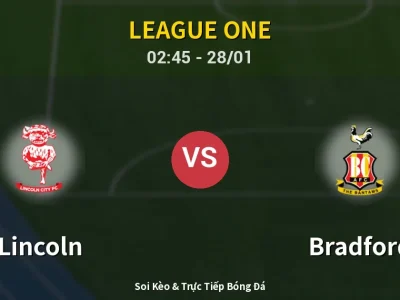 Kết Quả: Lincoln 3-0 Bradford – Highlight & Bàn Thắng | League One