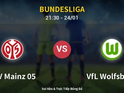 Soi Kèo FSV Mainz 05 vs VfL Wolfsburg – 21:30 24/01 | Nhận Định, Dự Đoán Tỷ Số
