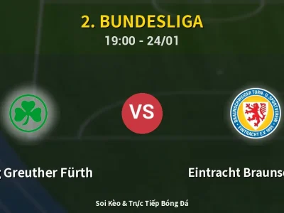 🔴 Trực Tiếp: SpVgg Greuther Fürth 0-0 Eintracht Braunschweig – Link Xem 2. Bundesliga (Full HD)