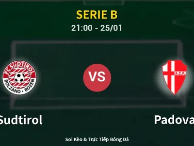 Soi Kèo Sudtirol vs Padova – 21:00 25/01 | Nhận Định, Dự Đoán Tỷ Số