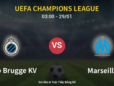 Kết Quả: Club Brugge KV 3-0 Marseille – Highlight & Bàn Thắng | UEFA Champions League
