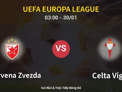 Kết Quả: FK Crvena Zvezda 1-1 Celta Vigo – Highlight & Bàn Thắng | UEFA Europa League