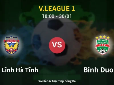Kết Quả: Hồng Lĩnh Hà Tĩnh 0-0 Binh Duong – Highlight & Bàn Thắng | V.League 1