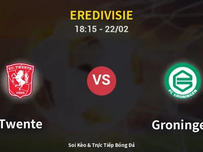 🔴 Trực Tiếp: Twente 1-1 Groningen – Link Xem Eredivisie (Full HD)