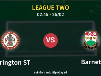 Kết Quả: Accrington ST 0-1 Barnet – Highlight & Bàn Thắng | League Two