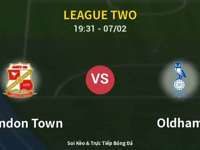 🔴 Trực Tiếp: Swindon Town 1-0 Oldham – Link Xem League Two (Full HD)