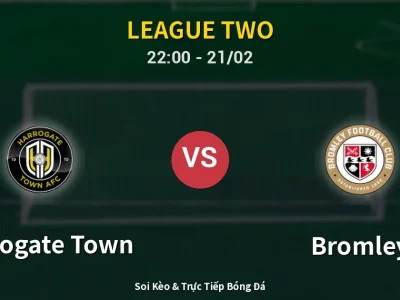 🔴 Trực Tiếp: Harrogate Town 0-0 Bromley – Link Xem League Two (Full HD)