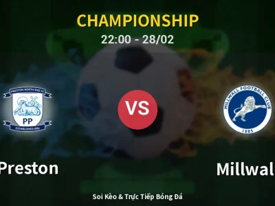 Soi Kèo Preston vs Millwall – 22:00 28/02 | Nhận Định, Dự Đoán Tỷ Số