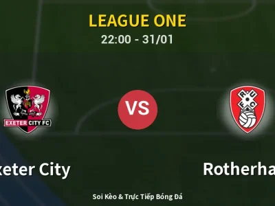 Soi Kèo Exeter City vs Rotherham – 22:00 31/01 | Nhận Định, Dự Đoán Tỷ Số