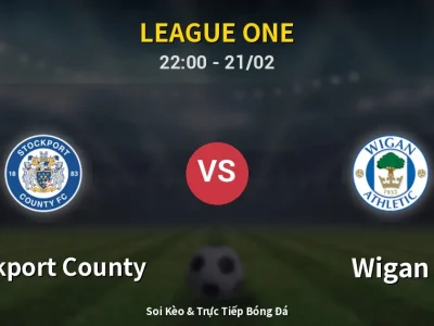 🔴 Trực Tiếp: Stockport County 1-2 Wigan – Link Xem League One (Full HD)