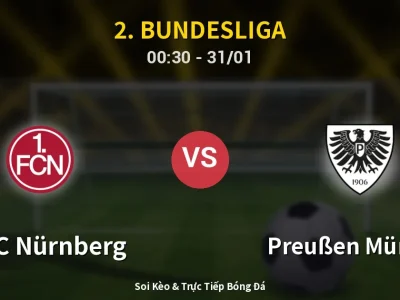 Kết Quả: 1. FC Nürnberg 1-1 Preußen Münster – Highlight & Bàn Thắng | 2. Bundesliga