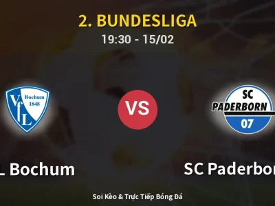 Kết Quả: VfL Bochum 0-0 SC Paderborn 07 – Highlight & Bàn Thắng | 2. Bundesliga