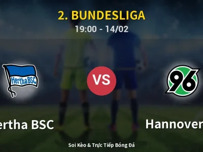 🔴 Trực Tiếp: Hertha BSC 0-2 Hannover 96 – Link Xem 2. Bundesliga (Full HD)