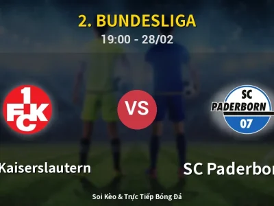 Soi Kèo 1. FC Kaiserslautern vs SC Paderborn 07 – 19:00 28/02 | Nhận Định, Dự Đoán Tỷ Số