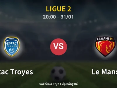 🔴 Trực Tiếp: Estac Troyes 0-2 Le Mans – Link Xem Ligue 2 (Full HD)