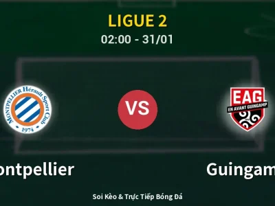 Kết Quả: Montpellier 3-1 Guingamp – Highlight & Bàn Thắng | Ligue 2