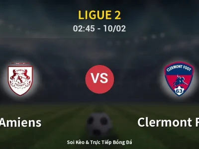 Kết Quả: Amiens 4-3 Clermont Foot – Highlight & Bàn Thắng | Ligue 2