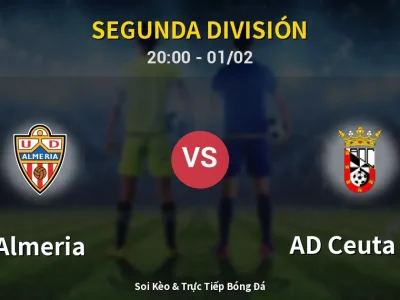 🔴 Trực Tiếp: Almeria 3-1 AD Ceuta FC – Link Xem Segunda División (Full HD)