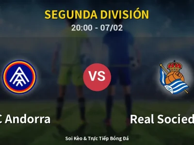 🔴 Trực Tiếp: FC Andorra 1-1 Real Sociedad II – Link Xem Segunda División (Full HD)