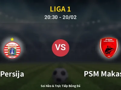 🔴 Trực Tiếp: Persija 2-1 PSM Makassar – Link Xem Liga 1 (Full HD)