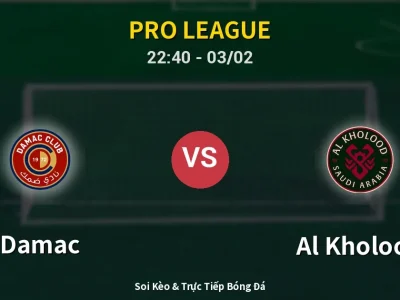 🔴 Trực Tiếp: Damac 0-0 Al Kholood – Link Xem Pro League (Full HD)
