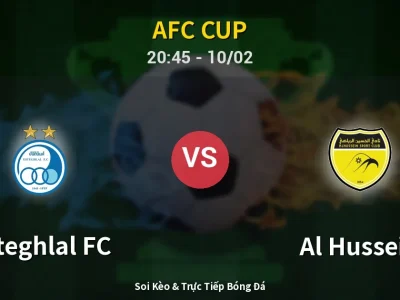 🔴 Trực Tiếp: Esteghlal FC 0-0 Al Hussein – Link Xem AFC Cup (Full HD)