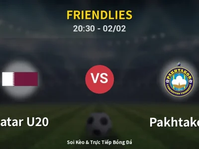 Soi Kèo Qatar U20 vs Pakhtakor – 20:30 02/02 | Nhận Định, Dự Đoán Tỷ Số