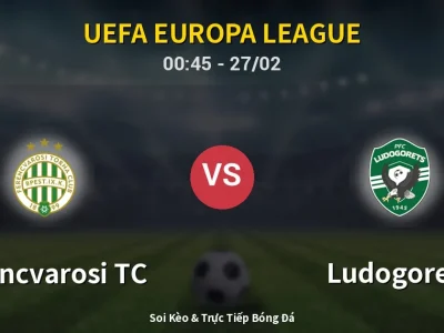 Kết Quả: Ferencvarosi TC 2-0 Ludogorets – Highlight & Bàn Thắng | UEFA Europa League