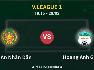 Soi Kèo Công An Nhân Dân vs Hoang Anh Gia Lai – 19:15 28/02 | Nhận Định, Dự Đoán Tỷ Số