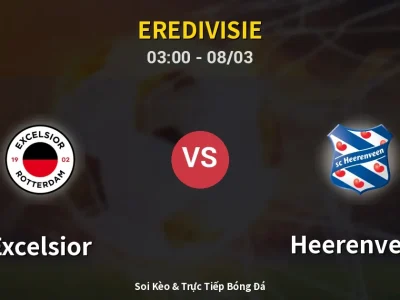 Kết Quả: Excelsior 1-2 Heerenveen – Highlight & Bàn Thắng | Eredivisie