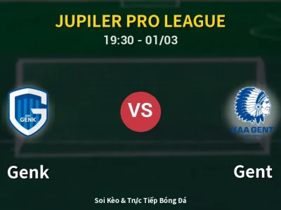 Kết Quả: Genk 3-0 Gent – Highlight & Bàn Thắng | Jupiler Pro League