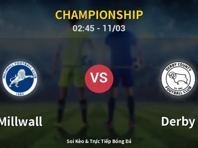 Kết Quả: Millwall 1-0 Derby – Highlight & Bàn Thắng | Championship