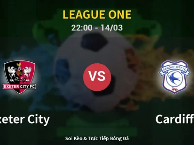 🔴 Trực Tiếp: Exeter City 0-0 Cardiff – Link Xem League One (Full HD)