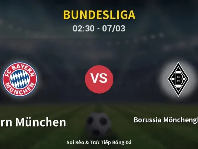 Kết Quả: Bayern München 4-1 Borussia Mönchengladbach – Highlight & Bàn Thắng | Bundesliga