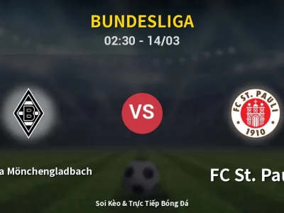 Kết Quả: Borussia Mönchengladbach 2-0 FC St. Pauli – Highlight & Bàn Thắng | Bundesliga