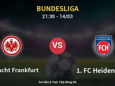 🔴 Trực Tiếp: Eintracht Frankfurt 0-0 1. FC Heidenheim – Link Xem Bundesliga (Full HD)