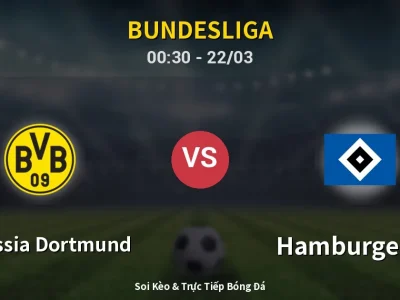 Kết Quả: Borussia Dortmund 3-2 Hamburger SV – Highlight & Bàn Thắng | Bundesliga