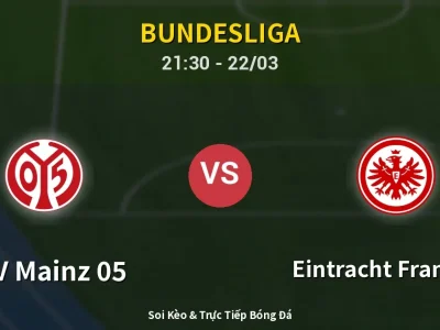 Soi Kèo FSV Mainz 05 vs Eintracht Frankfurt – 21:30 22/03 | Nhận Định, Dự Đoán Tỷ Số