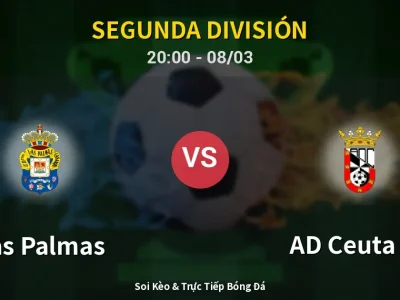 🔴 Trực Tiếp: Las Palmas 1-0 AD Ceuta FC – Link Xem Segunda División (Full HD)