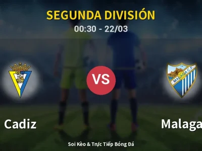 Kết Quả: Cadiz 0-3 Malaga – Highlight & Bàn Thắng | Segunda División