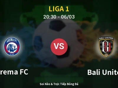 🔴 Trực Tiếp: Arema FC 1-3 Bali United – Link Xem Liga 1 (Full HD)