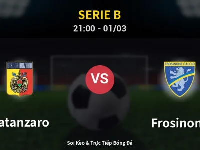 🔴 Trực Tiếp: Catanzaro 2-2 Frosinone – Link Xem Serie B (Full HD)