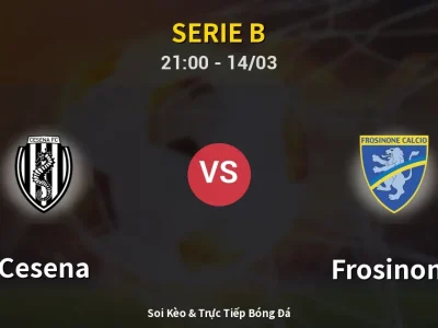 🔴 Trực Tiếp: Cesena 1-1 Frosinone – Link Xem Serie B (Full HD)