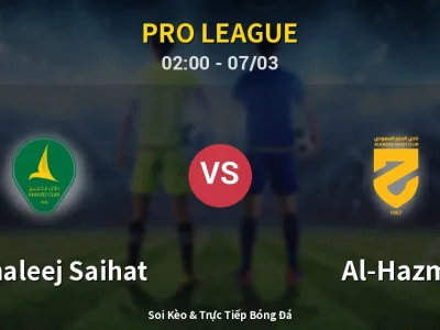 Kết Quả: Al Khaleej Saihat 2-1 Al-Hazm – Highlight & Bàn Thắng | Pro League