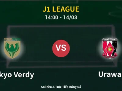Kết Quả: Tokyo Verdy 1-0 Urawa – Highlight & Bàn Thắng | J1 League