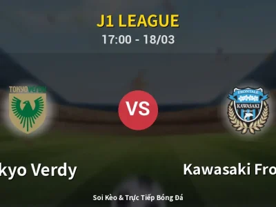 Kết Quả: Tokyo Verdy 0-2 Kawasaki Frontale – Highlight & Bàn Thắng | J1 League
