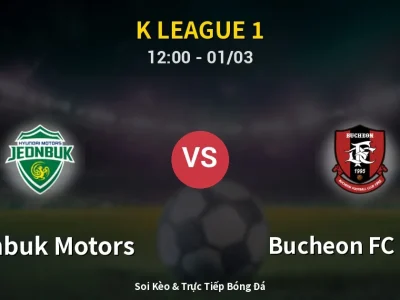 Kết Quả: Jeonbuk Motors 2-3 Bucheon FC 1995 – Highlight & Bàn Thắng | K League 1